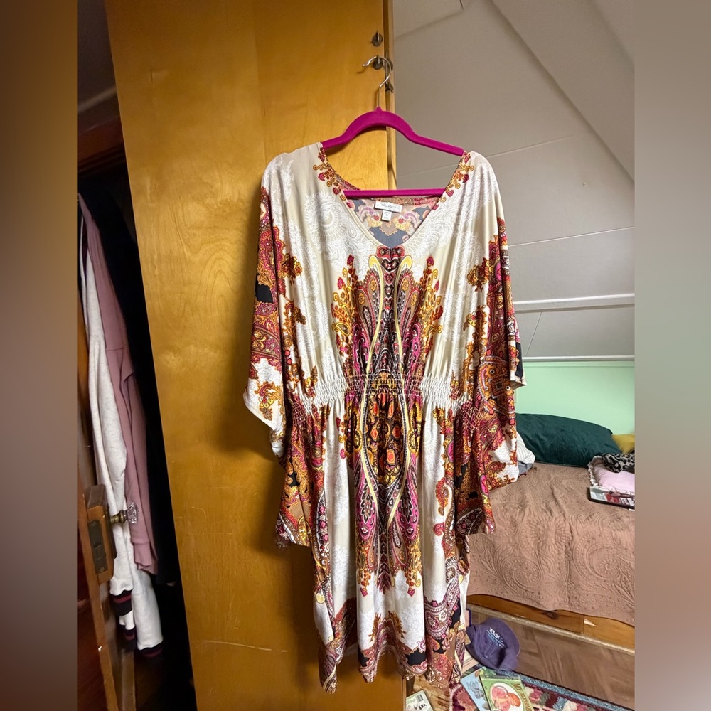 dressbarn Vibrant Paisley Maxi Dress